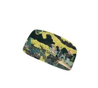 Nxidvxne Japanese Ukiyo-e Style Headbands for Women Toto Sundai Pattern Head Bands for Women's Hair Non Slip Exercise Bands