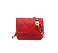 NXITK Mini Belt Bag for Women - Crossbody, Leather, Trendy Waist Purse, A-red, 12*11*4cm/4.7*4.3*1.10in