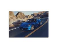 NXIYUHA Racing Car Poster 4C Spider Supercar Speeding on The Road Decorative Painting Canvas Art Picture 16x24inch(40x60cm)