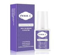 NXJ Infilila Professional Brush-On Nail Glue for Acrylic & Press-On Nails - Long Lasting, 7ML/0.23OZ