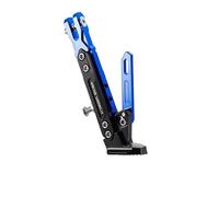 NXJLQJRD Motorcycle Kickstand for Triumph Speed Triple 1050 Standard 2005-2024,Aluminum Alloy Motorcycle Tripod Adjustable Foot Side Support Stand Motorbike Part,E-Blue