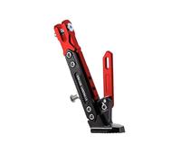 NXJLQJRD Motorcycle Kickstand for Yamaha YZF-R125 Standard 2008-2024,Aluminum Alloy Motorcycle Tripod Adjustable Foot Side Support Stand Motorbike Part,D-Red
