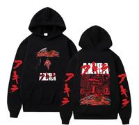 NXKAFAH Japanese Science Fiction Cartoon Movie Anime Akira Shotaro Kaneda Graphic Hoodie Men Women Hip Hop Vintage Oversized Sweatshirt