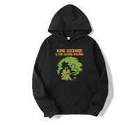 NXKAFAH King Gizzard And The Lizard Wizard hoodies Psychedelic Garage Rock Fuzz Men's Clothing Sleeve hoodies