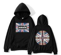 NXKAFAH O-Oasis Graphic Hoodies British Rock Band Vintage Hooded Sweatshirts Men's Women Hip Hop Fashion Long Sleeves Oversized Pullover