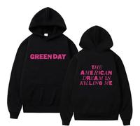 NXKAFAH Punk Band Green Day The American Dream Is Killing Me Hoodie Men Women Classic Gothic Rock Oversized Hoodies Man Vintage Pullover