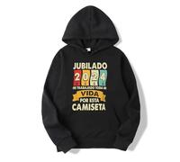 NXKAFAH Retired 2024 I 've Worked My Whole Life For hoodies EU Size Retro Spanish Jubilado Papa Camiseta Soft Unisex Casual hoodies