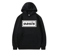 NXKAFAH Rock Band O-Oasis Logo Print Hoodies Men's Women Clothing Hip Hop Fashion Long Sleeve Pullover Casual Fleece Hooded Sweatshirts