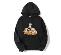 NXKAFAH Trafalgar Law and Bepo Jacuzzi stiker hoodies long sleeve funny Aesthetic clothing graphic hoodies for Women