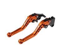NXLJA Motorbike Clutch Part All Year Motorcycle Handle Bar Brake Levers Parts Pivot Clutch Control Handles for Y-AMAHA SMAX155(Orange)