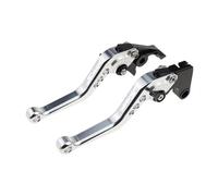NXLJA Motorbike Clutch Part All Year Motorcycle Handle Bar Brake Levers Parts Pivot Clutch Control Handles for Y-AMAHA SMAX155(Silver)