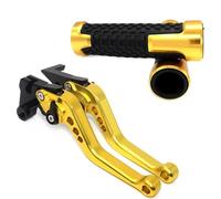 NXLJA Motorbike Clutch Part Brake Clutch Levers Adjustable Motorcycle Handlebar Comfort Handle Bar for Benelli TNT 125 135 TNT125 TNT135 2016-2017(Yellow)