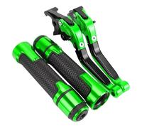 NXLJA Motorbike Clutch Part Brake Clutch Levers Motorcycle Parts Handles Adjustable Folding Extendable for Suzuki TU250X TU 250X TU250 X 2009-2017(Green 2)