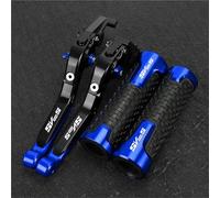 NXLJA Motorbike Clutch Part Motorcycle Accessories Adjustable Control Handles Pivot Brake Clutch Levers for Suzuki SV1000S 2003-2007(Blue 1)