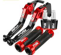NXLJA Motorbike Clutch Part Motorcycle Brake Clutch Levers Handlebar Handle Bar Hand Grips Ends for Y-AMAHA for Thundercat YZF600R YZF600 R 1995-2008(Red 1)