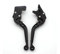 NXLJA Motorbike Clutch Part Motorcycle Control Handles Pivot Brake Clutch Levers Adjustable for Suzuki for Marauder GZ125 1998-2002 GZ 125 K2-K6 2002-2006(Black- Silver)