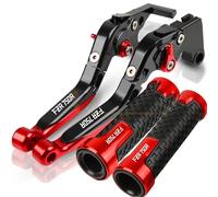 NXLJA Motorbike Clutch Part Motorcycle Extendable Adjustable Clutch Brake Levers Controller Lever Handle for Y-AMAHA for Genesis FZR750R 1987-1998(Red 2)