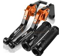 NXLJA Motorbike Clutch Part Motorcycle Extendable Adjustable Clutch Brake Levers Controller Lever Handle for Y-AMAHA XJ6 Diversion 2009-2015(Orange)