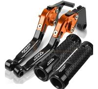 NXLJA Motorbike Clutch Part Motorcycle Extendable Adjustable Clutch Brake Levers Controller Lever Handle for Y-AMAHA XV950 Racer 2016-2018(Orange 1)