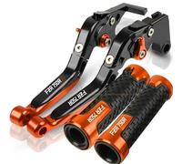 NXLJA Motorbike Clutch Part Motorcycle Extendable Adjustable Clutch Brake Levers Controller Lever Handle for Y-AMAHA for Genesis FZR750R 1987-1998(Orange 1)