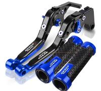 NXLJA Motorbike Clutch Part Motorcycle Extendable Adjustable Clutch Brake Levers Controller Lever Handle for Y-AMAHA XV950 Racer 2016-2018(Blue 2)