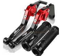 NXLJA Motorbike Clutch Part Motorcycle Extendable Adjustable Clutch Brake Levers Controller Lever Handle for Y-AMAHA XJ6 Diversion 2009-2015(Black- Silver)