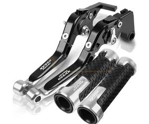 NXLJA Motorbike Clutch Part Motorcycle Extendable Adjustable Clutch Brake Levers Controller Lever Handle for Y-AMAHA XV950 Racer 2016-2018(Black2)