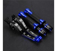 NXLJA Motorbike Clutch Part Motorcycle Handle Bar Extendable Folding Brake Clutch Lever Handlebar for Y-AMAHA for FAZER FZ1 2001-2005(Blue 2)