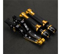 NXLJA Motorbike Clutch Part Motorcycle Handle Bar Extendable Folding Brake Clutch Lever Handlebar for H-ONDA CBR250R CBR 250R 250 R 2011-2018(Yellow 2)