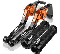 NXLJA Motorbike Clutch Part Motorcycle Parts Adjustable Pivot Brake Clutch Levers Control Handles for H-ONDA NC750 X/S NC750S NC750X 2014 2015(Orange 1)