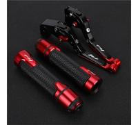 NXLJA Motorbike Clutch Part Motorcycle Parts Folding Extendable Clutch Brake Levers Handles Set Adjustable for Y-AMAHA FZ1 FZ-1 F Z1 2006-2015(Red 1)
