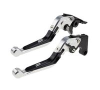 NXLJA Motorbike Clutch Part Pivot Clutch Levers Control Handles Motorcycle Parts Brake Lever Adjustable for Suzuki GSR600 GSR 600 2006-2011(Silver)