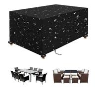 NXMYDBD Garden Furniture Covers Waterproof 300x200x74cm/LxWxH Oxford Fabric Garden Table Cover Square, Patio Table Cover, Cube Garden Furniture Covers, Patio Furniture Cover Outdoor Table Covers