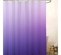 NXMYDBD Gradient Purple Polyester Shower Curtains, Machine Washable for Bathroom, Bathtub Decor - with Hooks Partition Curtain 70x140cm/(WxH)