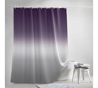 NXMYDBD Gradient Purple Shower Curtain Polyester Fabric Modern Style Pattern Bathroom Hotel Decor with Hooks Partition Curtain 183x230cm/(WxH)