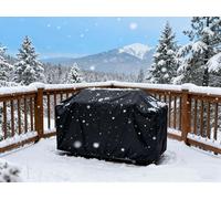 NXMYDBD Patio Garden Furniture Covers 260x200x90cm/LxWxH 420D Oxford Fabric Outdoor Patio Table Cover for Chair and Table Cover Dust-proof Anti-UV Rattan Furniture Covers Outdoor Indoor - Black