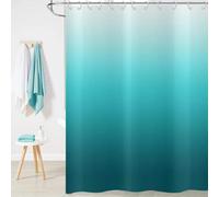 NXMYDBD Water Ocean Abstract Blue Green Gradient Shower Curtain, Modern Waterproof Washable Hotel Guesthouse Decor Shower Curtain 210x180cm/(WxH)