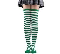 NXNB Striped Long Socks Over The Knee Socks Thigh High Stockings Multi-Color Casual Anime Cosplay (A13)