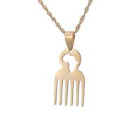 NXNONEPD Accessories for men and women African Symbol Chain Africa Map Pendant Necklace Ethnic Jewelry Gifts Wedding anniversary, Valentine's Day, Christmas birthday gift