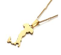 NXNONEPD Accessories for men and women Trendy Map of Italy Necklace Pendant Jewelry for Italian Map Women Jewelry Wedding anniversary, Valentine's Day, Christmas birthday gift