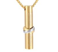 NXNONEPD Cylinder - Together Forever Stainless Steel Cremation Keepsake Jewelry For Women Men Memorial Pendant