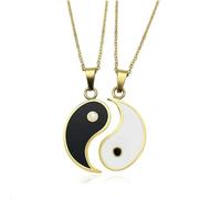 NXNONEPD Jewelry Alloy Woven Bracelet Eight Eight Yin and Yang Pendant Stitching Necklace Hand Woven Rope Jewelry Set
