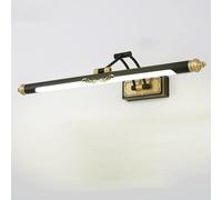 NXNONEPD Modern LED Vanity Light Over Mirror Adjustable Linear Bath Mirror Lamps Brushed Brass Wall Sconce with Swivel Lamp Head(Gold,51cm)