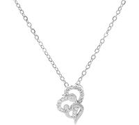 NXNONEPD necklace Accessories Sterling Silver Hug For Women And Men, Hugged Dog Necklace, Mom Child Hug, Angel Wings Pendant, Two Hands Hugs Kisses Hugging Necklaces