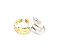 NXNONEPD Silver Rings for Women 925 Set Open Adjustable, 2 Piece Double Thumb Band Finger Circlet Jewelry Gift for Party Club Y2K Rock Punk Hip Hop