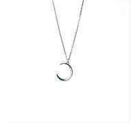 NXNONEPD Sterling Silver Silver Moon Choker Clavicle Chain Choker Collar Short Necklace Women Fine Jewelry Accessories