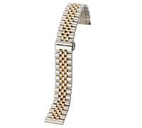 NXNONEPD Watch Strap Brushed Stainless Steel Wristband 18mm, 20mm, 22mm, 24mm Watchband Ladies Watchband Double Push Unfolding Clasp