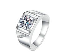 NXNONEPD Wedding Engagement Rings White, 18K Marriage Ring Engagement Ring with Round Shape Lab Grown Diamond 2ct Ring
