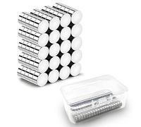 NXPUXP 100 Pack Round Strong Magnets,5mm X 3mm Neodymium Magnets,With box,for White Board,Fridge, Pin Board and DIY Picture