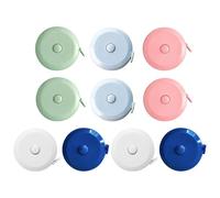 NXPWRC 10 Pieces Round Automatic Retractable Tape Measure, Mini Portable Tape Measure, Sewing Tape Measure, Fabric Tape Measure, Flexible Tape Measure, Measuring Tools
